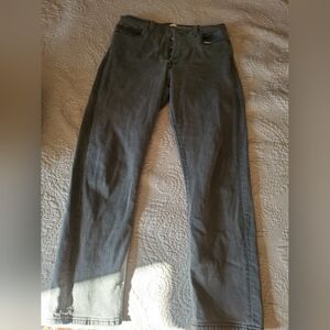 Levis Wedgie Straight Gray Denim Jeans 32